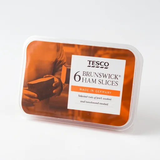 Tesco Brunswick Ham Slices 130G.