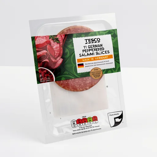 Tesco German Style Peppered Salami Slices 11 Pack 110g
