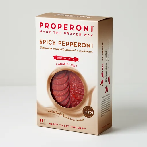 Properoni Spicy Pepperoni Large Slices 80g