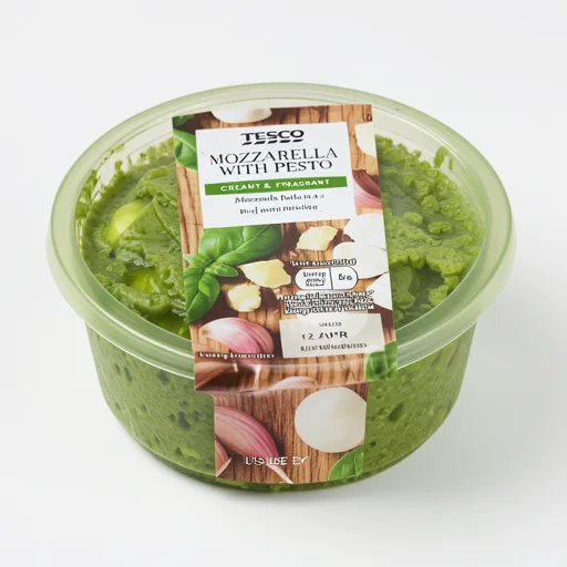 Tesco Mozzarella With Pesto 125G