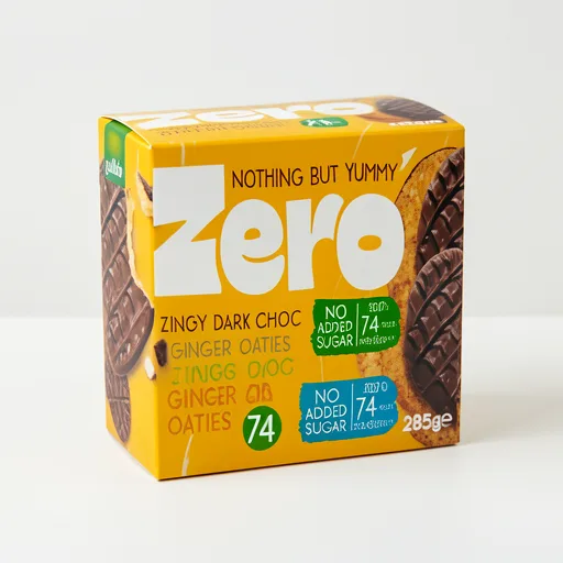 Gullón Zero Zingy Dark Choc Ginger Oaties 285g