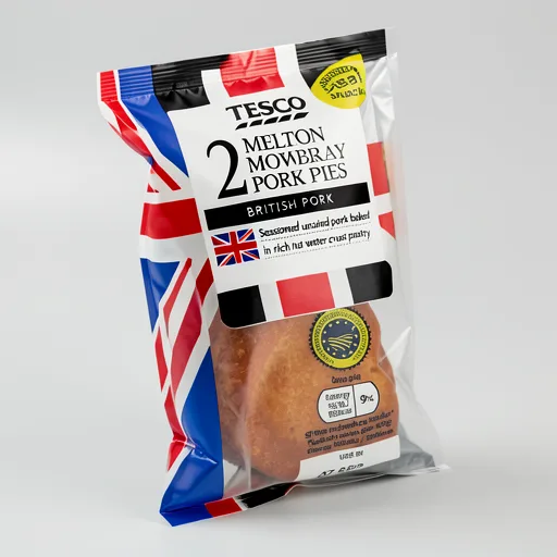 Tesco 2 Mini Melton Mowbray Pork Pies 100G