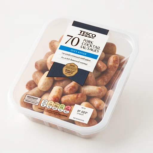 Tesco Pork Cocktail Sausages 70 Pack 560g