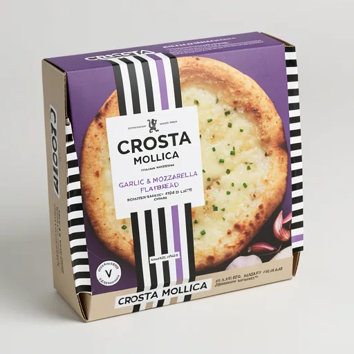 Crosta Mollica Garlic & Mozzarella Sourdough Flatbread 229g