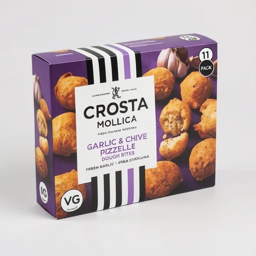 Crosta Mollica Garlic & Chive Pizzelle Dough Bites 180g
