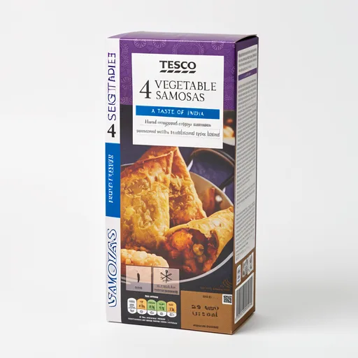Tesco Vegetable Samosas 4 Pack 216g
