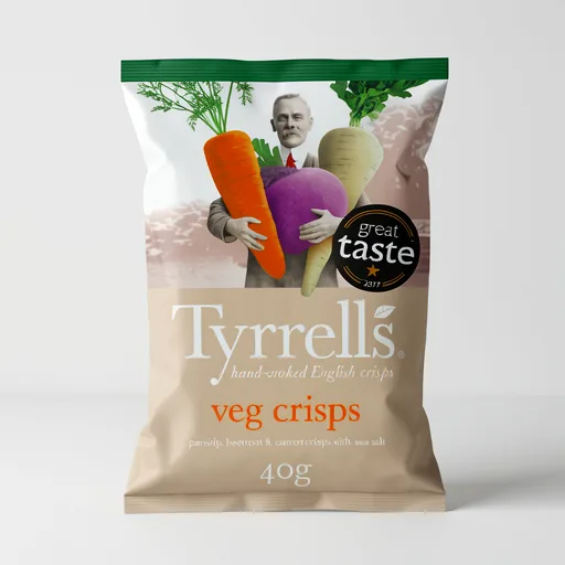 Tyrrells Mixed Root Vegetable Crisps 40G