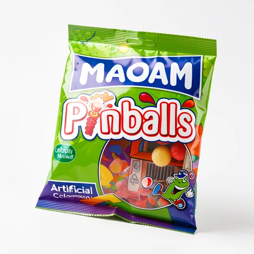 Maoam Pinballs Fruit & Cola Flavour Chewy Sweets Sharing Bag 140g
