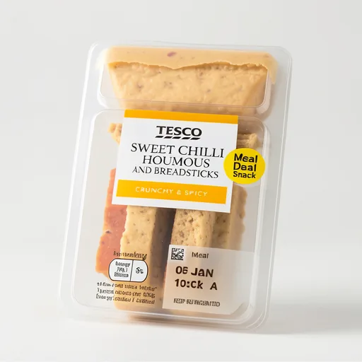Tesco Sweet Chilli Houmous & Breadsticks 57G