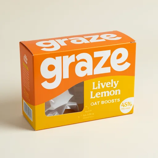 Graze Snack Box Oat Boosts Lemon Drizzle Flapjack 50g