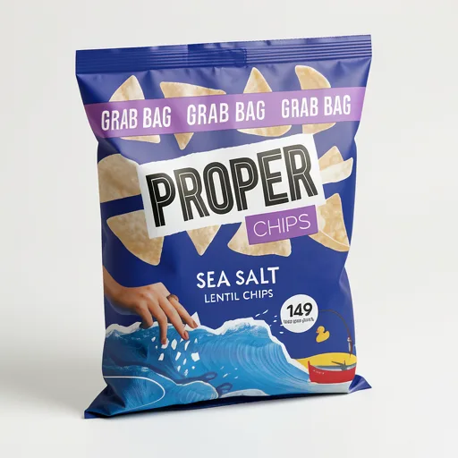 Proper Sea Salt Lentil Chips 31g