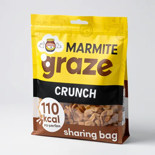 Graze Marmite Roasted Crunch Mix Protein Sharing Bag Snack 100g