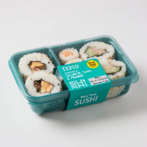 Tesco Smoked Salmon Tuna & Prawn Sushi 136g