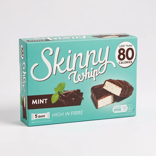 Skinny Whip Mint And Dark Chocolate Bars 5X20g