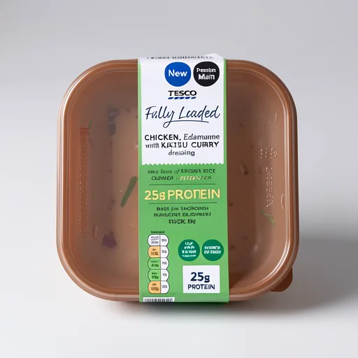 Tesco Fully Loaded Chicken, Edamame with Katsu Curry Dressing 325g