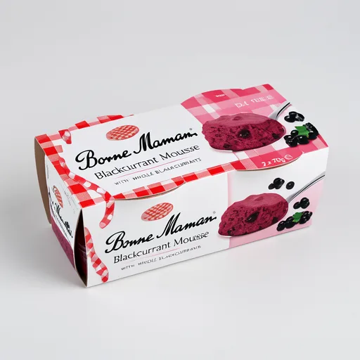 Bonne Maman Blackcurrant Mousse 2 x 70g