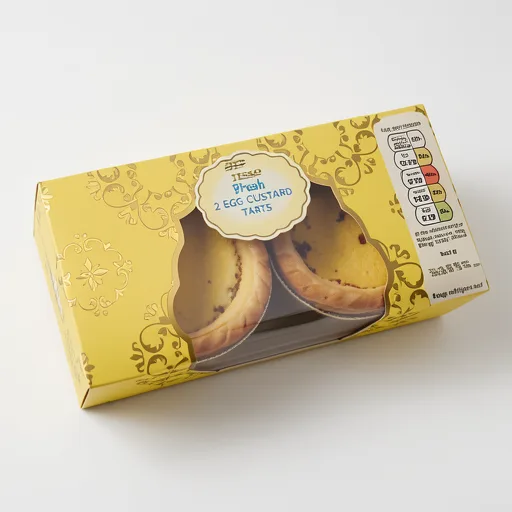 Tesco Egg Custard Tarts 2 Pack