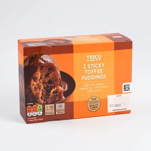 Tesco 2 Sticky Toffee Puddings 220g
