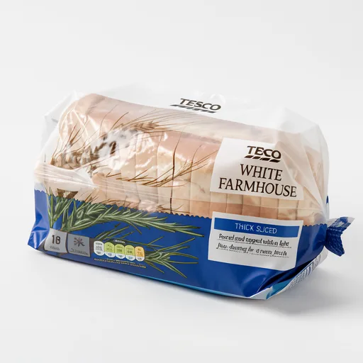Tesco Farmhouse Thick Sliced White Bread 800g