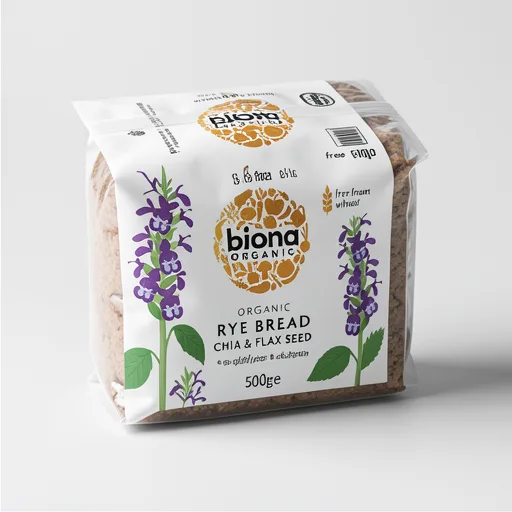 Biona Organic Rye Bread Chia & Flax 500g