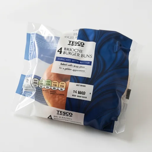 Tesco Brioche Burger Buns 4 Pack