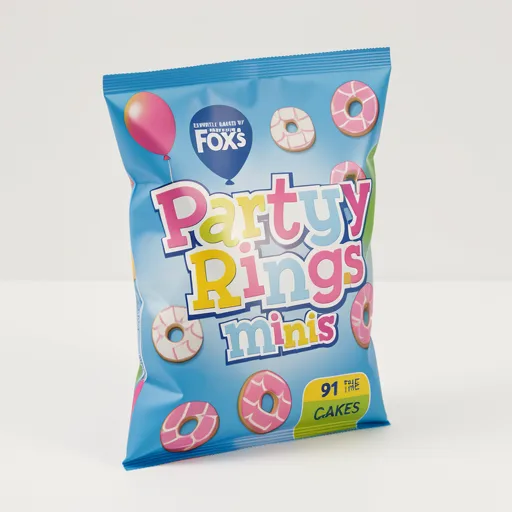 Fox's Biscuits Party Rings Minis 10 Snack Bags