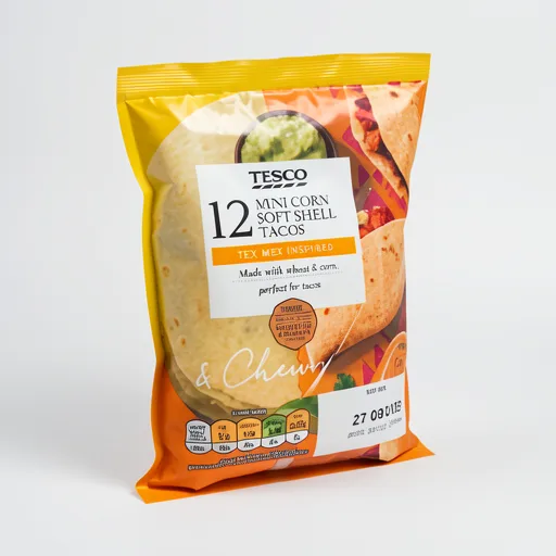 Tesco Mini Corn Soft Shell Tacos 12 Pack
