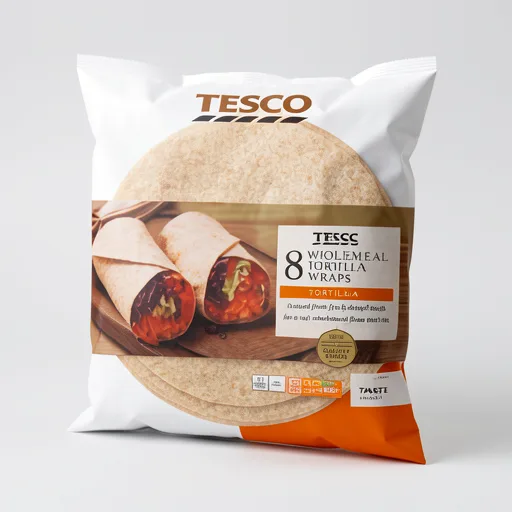 Tesco Wholemeal Tortilla Wraps 8 pack