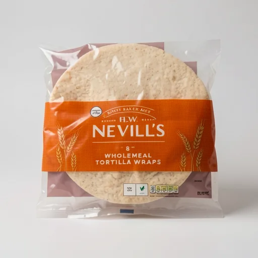 H.W. Nevills Wholemeal Tortilla Wraps 8 Pack
