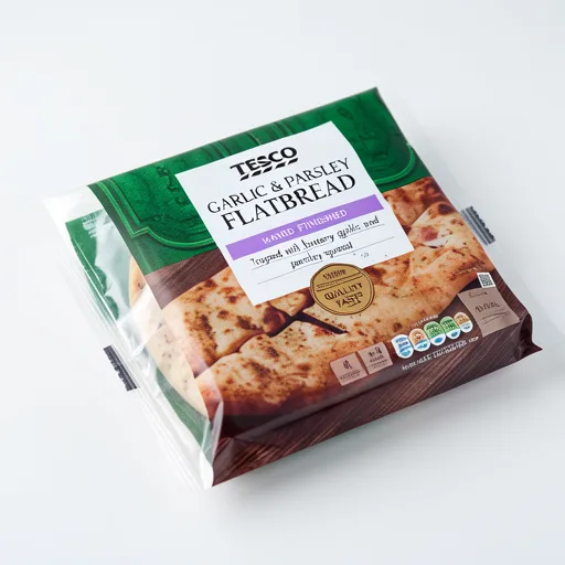 Tesco Garlic & Parsley Flatbread 210G