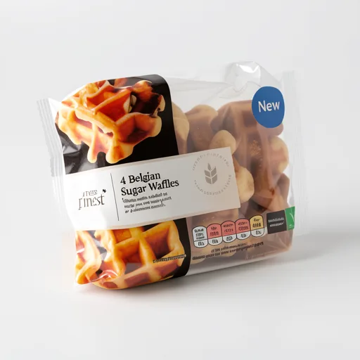 Tesco Finest Belgian Sugar Waffles 4 Pack 200g