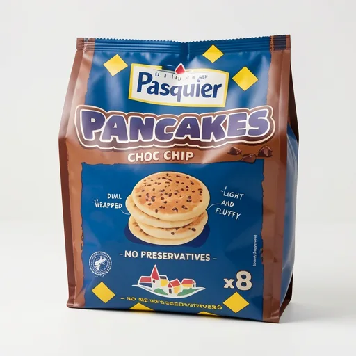 Brioche Pasquier Pancakes Choc Chip x8