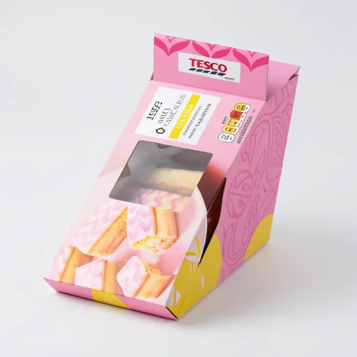 Tesco Angel Cake Slices - Vanilla 6 Pack 160g
