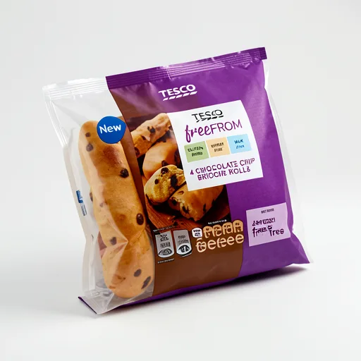 Tesco Free From Chocolate Chip Brioche Rolls 4 Pack