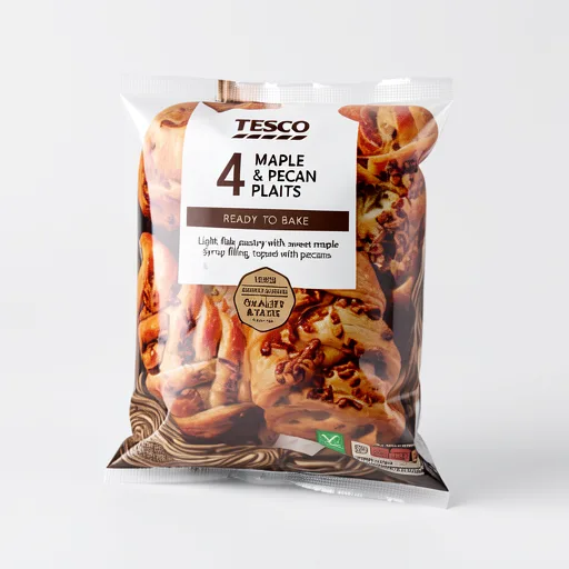 Tesco 4 Maple & Pecan Plaits 350G