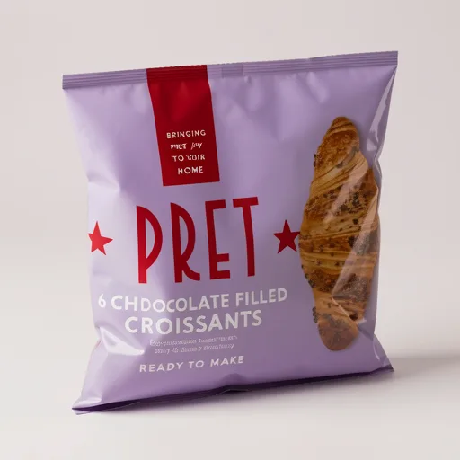 Pret A Manger 6 Chocolate Filled Croissants 420G