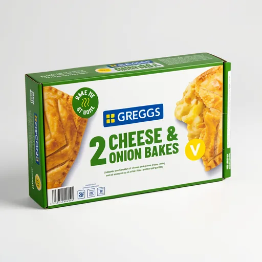 Greggs 2 Cheese & Onion Bakes 288g