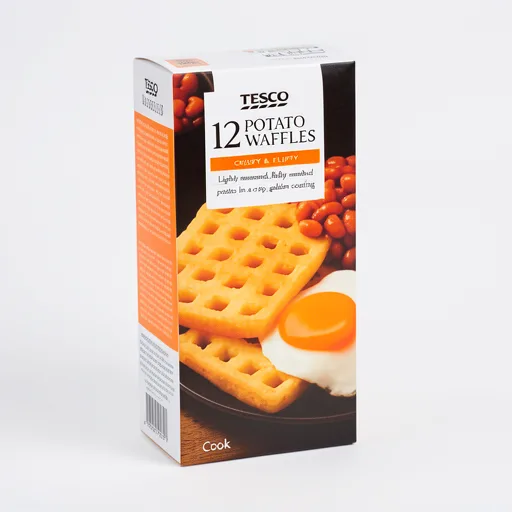 Tesco Potato Waffles 12 Pack 680g