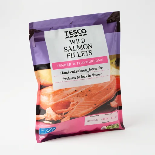 Tesco Wild Salmon Fillets 500G