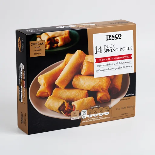 Tesco Duck Spring Rolls 14 Pack 252g