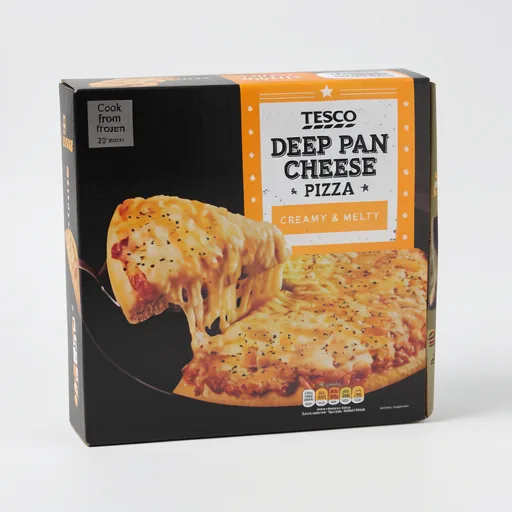 Tesco Deep Pan Cheese Pizza 386G