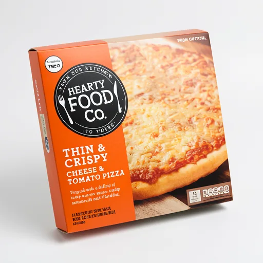 Hearty Food Thin Cheese & Tomato Pizza 314G
