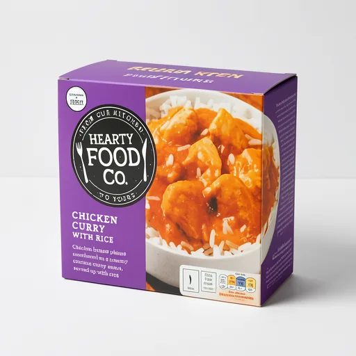 Hearty Food Co. Chicken Curry With Rice 400G