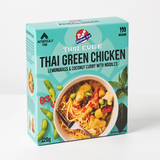 Kitchen Joy Thai Green Chicken Lemongrass & Coconut Curry with Noodles 320g