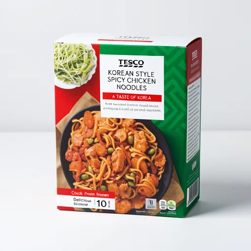 Tesco Korean Style Spicy Chicken Noodles 400g 