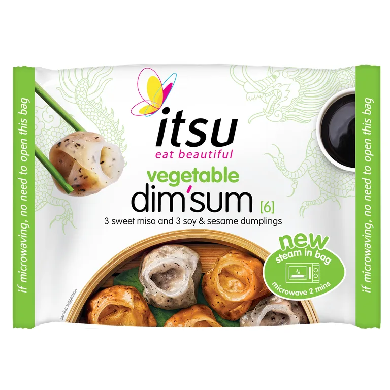itsu vegetable dim sum 168g