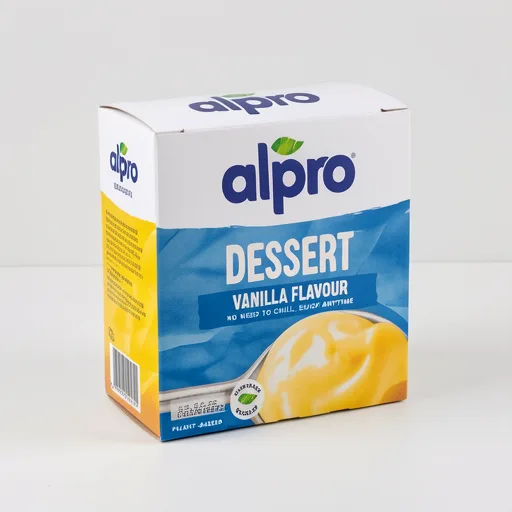 Alpro Vanilla Dairy Free Vegan Soya Dessert 4x125g