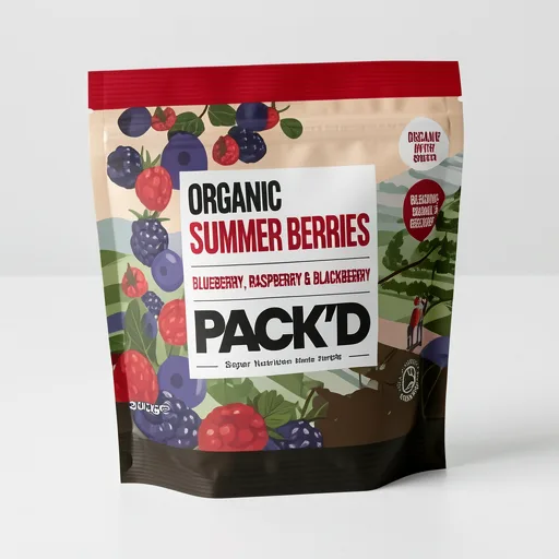 PACK'D Organic Summer Berries Blend 300g