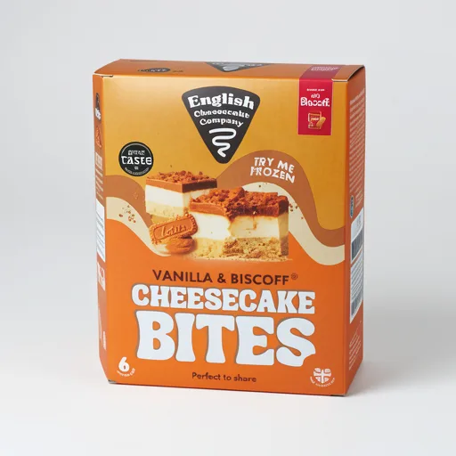 English Cheesecake Company Ltd 6 Vanilla With Lotus Cheesecake Bite 225G