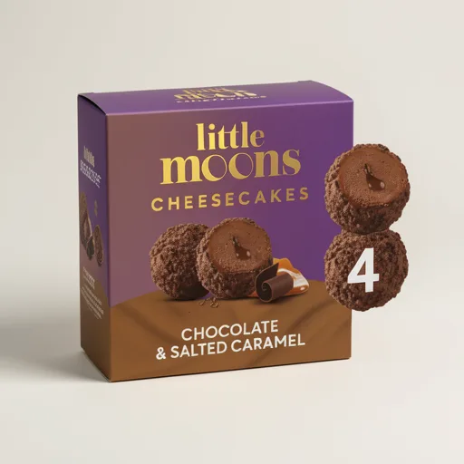 Little Moons Chocolate & Salted Caramel Mochi Cheesecakes 4x30g